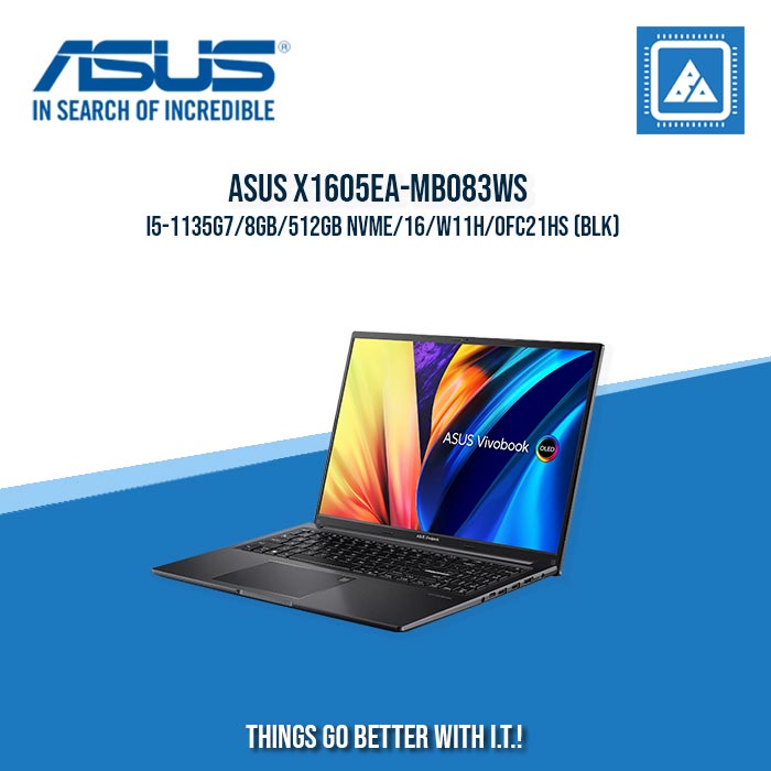 ASUS X1605EA-MB083WS I5-1135G7/8GB/512GB NVME | BEST FOR STUDENTS AND FREELANCERS LAPTOP ASUS X1605EA-MB083WS I5-1135G7/8GB/512GB NVME | BEST FOR STUDENTS AND FREELANCERS LAPTOP
